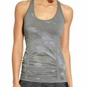 Athleta Fastest Track Grey Camo Tank Top Small